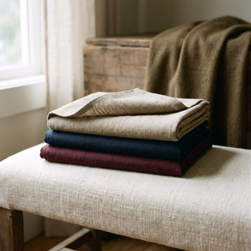 Stack of raw cotton shirting cloth