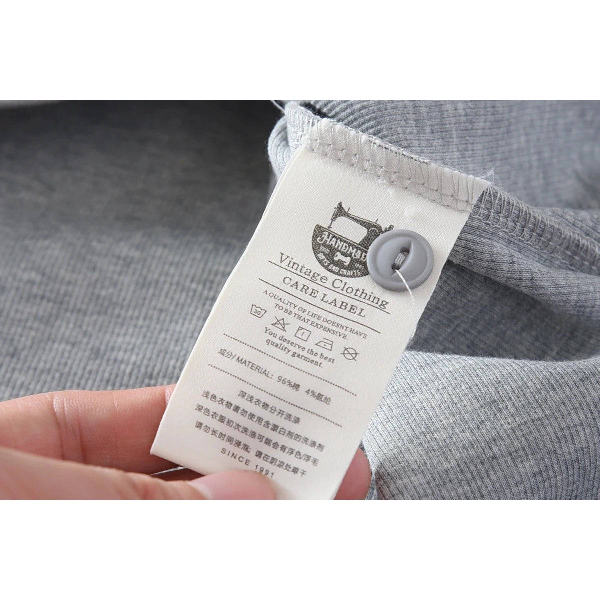 American retro 96% cotton shirt