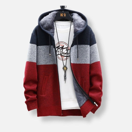 Autumn Hooded Patchwork Jacket
