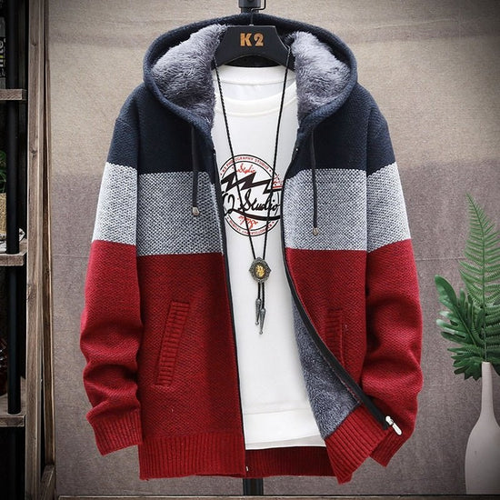 Autumn Hooded Patchwork Jacket