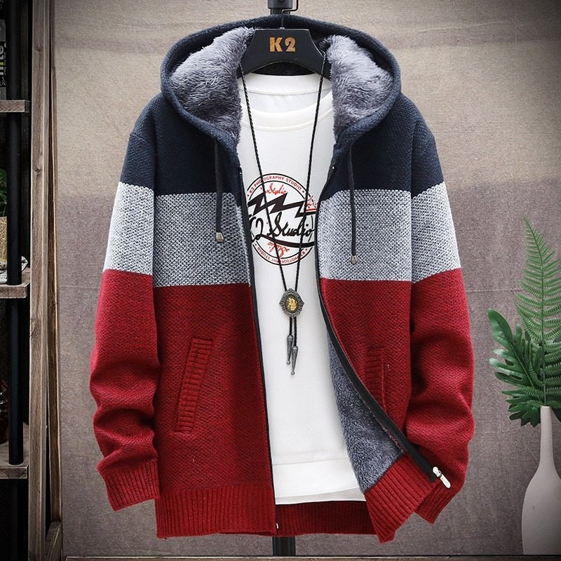 Autumn Hooded Patchwork Jacket