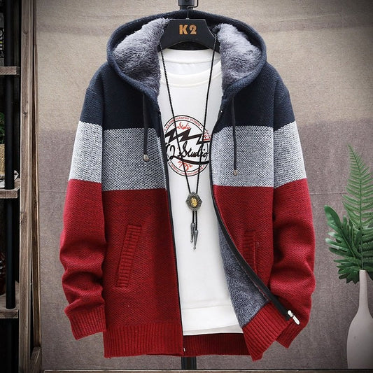 Autumn Hooded Patchwork Jacket