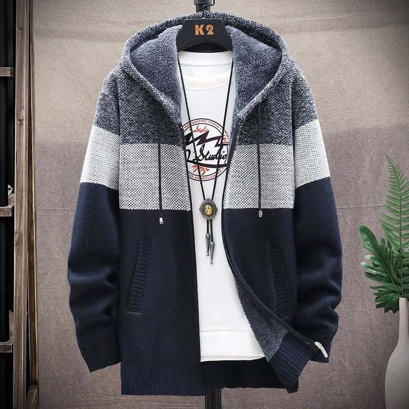 Autumn Hooded Patchwork Jacket