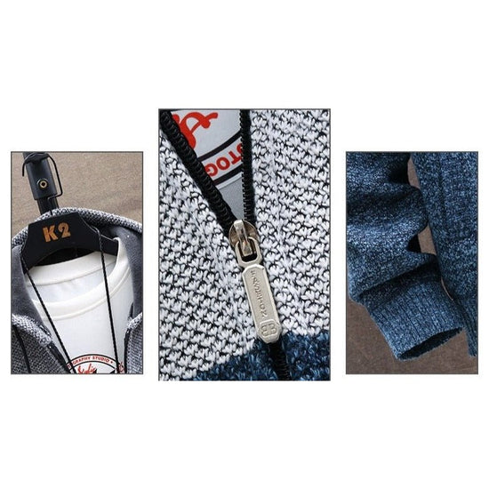 Autumn Hooded Patchwork Jacket
