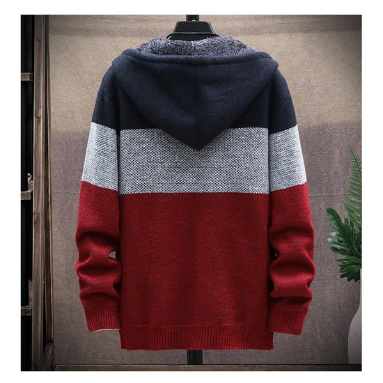 Autumn Hooded Patchwork Jacket