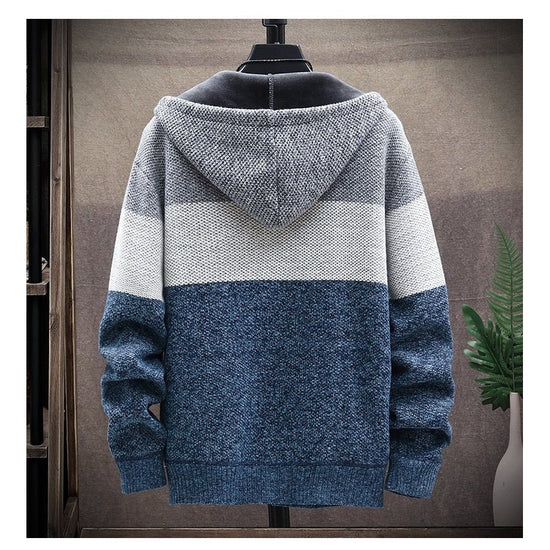 Autumn Hooded Patchwork Jacket