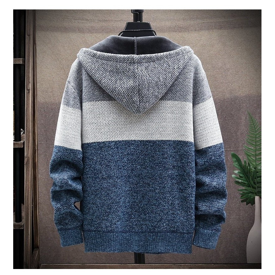 Autumn Hooded Patchwork Jacket