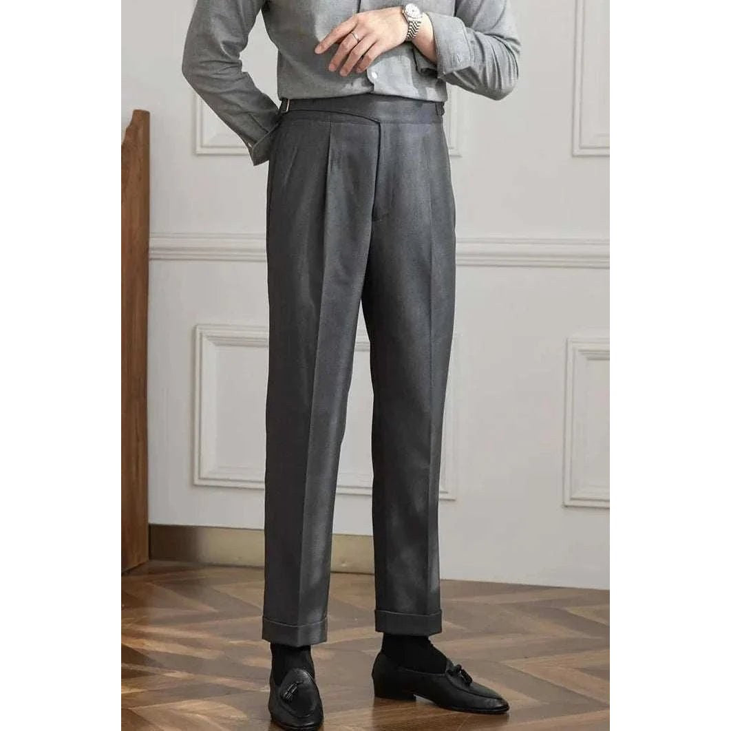 Autumn italian high-waist trousers