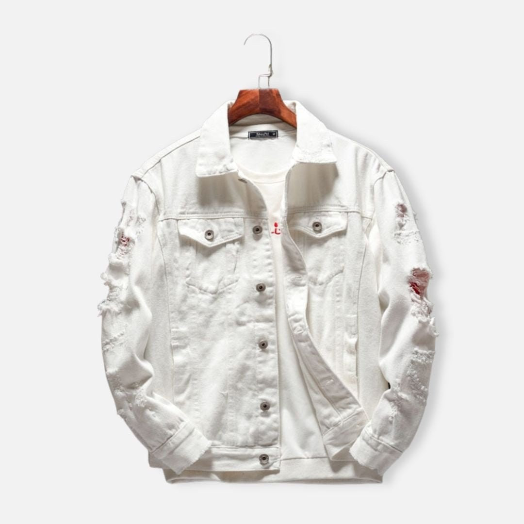 Autumn White Denim Jacket
