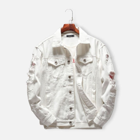 Autumn White Denim Jacket