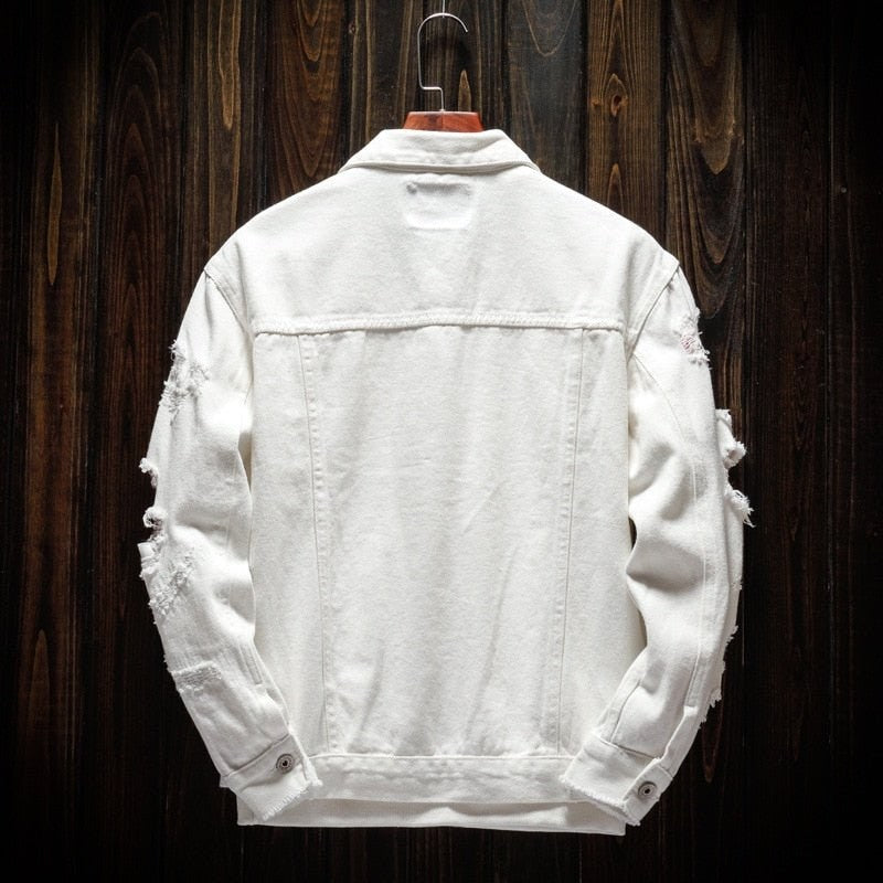 Autumn White Denim Jacket