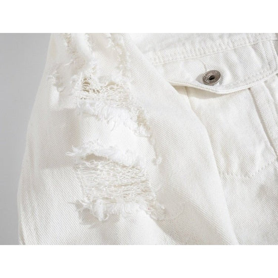 Autumn White Denim Jacket