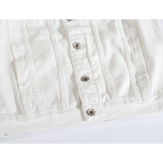 Autumn White Denim Jacket