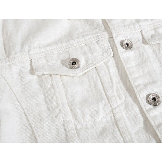 Autumn White Denim Jacket