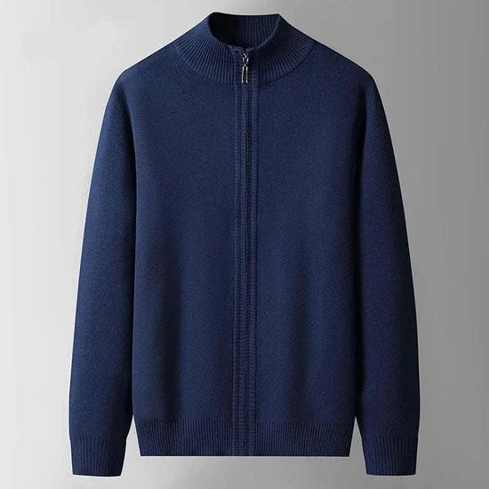 Autumn zipper cotton cardigan