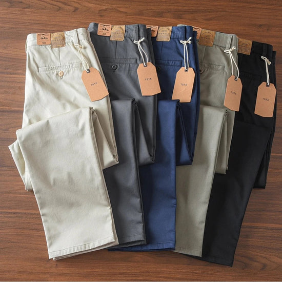 British casual chinos