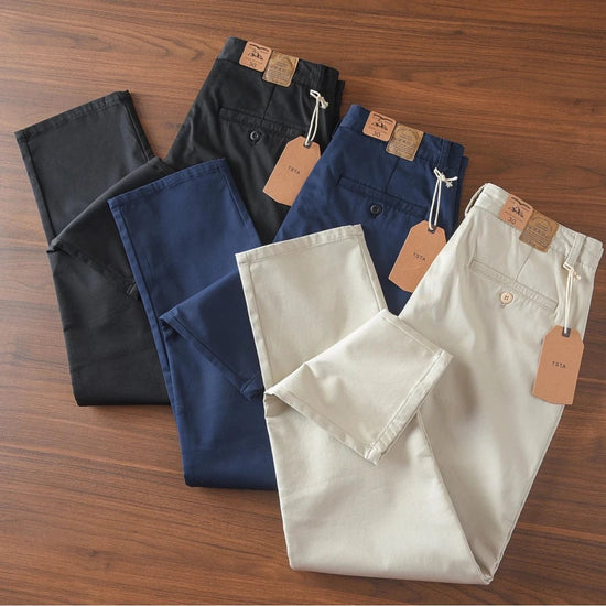 British casual chinos