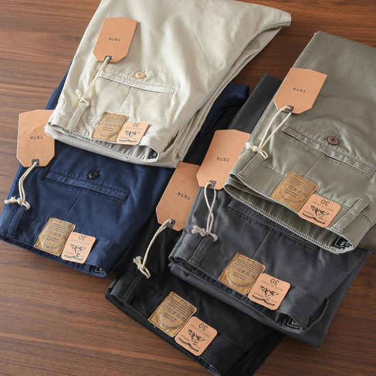 British casual chinos