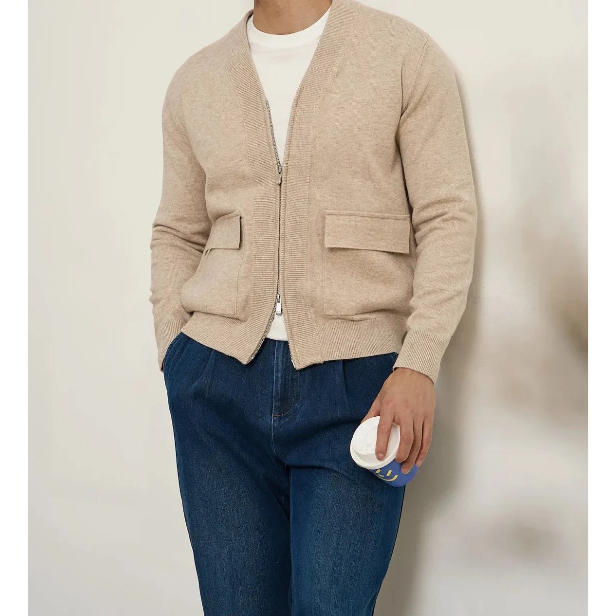 British pullover old money cardigan