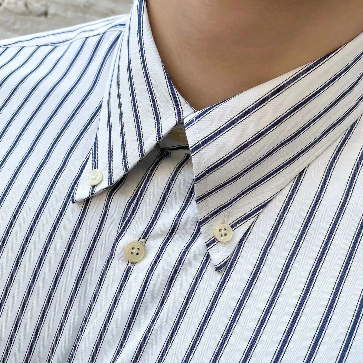 British retro striped shirt