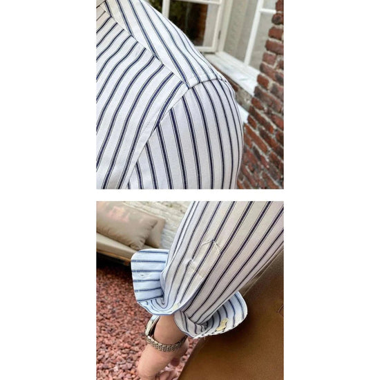 British retro striped shirt