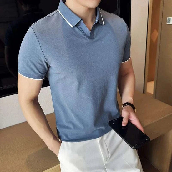 British slim-fit summer polo shirt