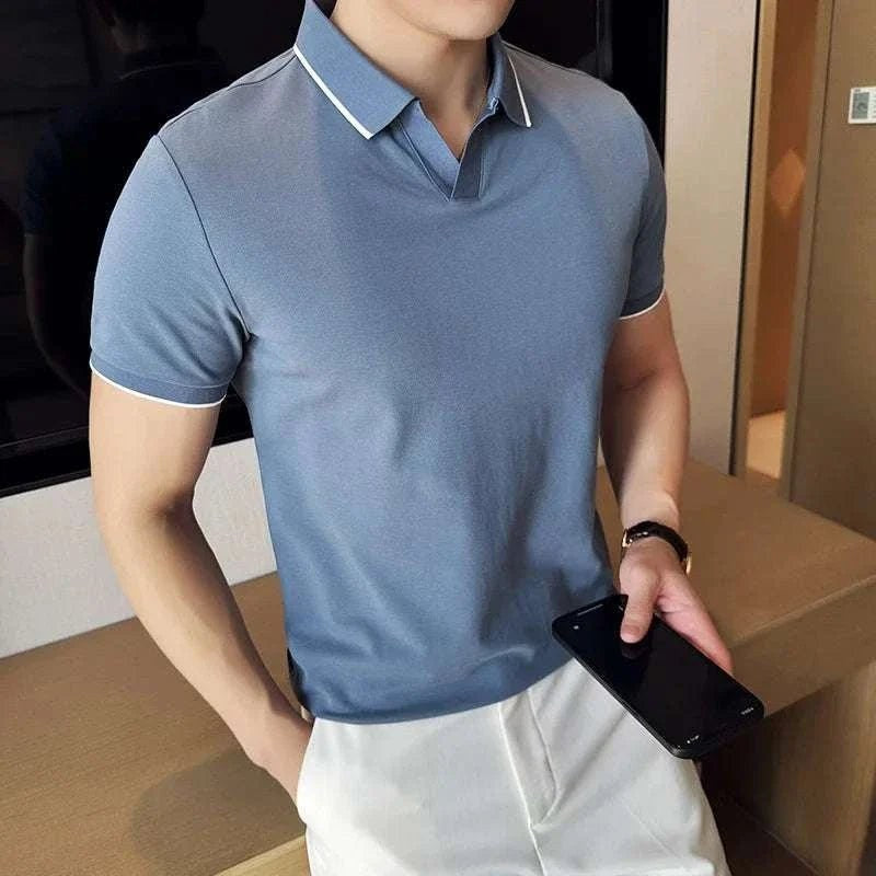 British slim-fit summer polo shirt