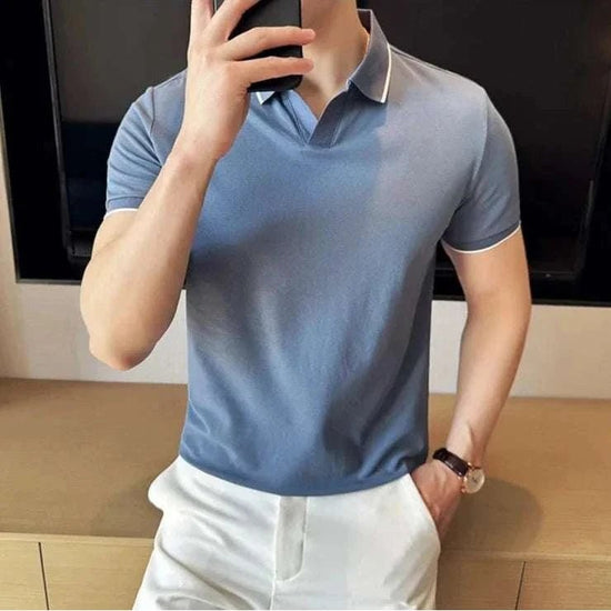 British slim-fit summer polo shirt
