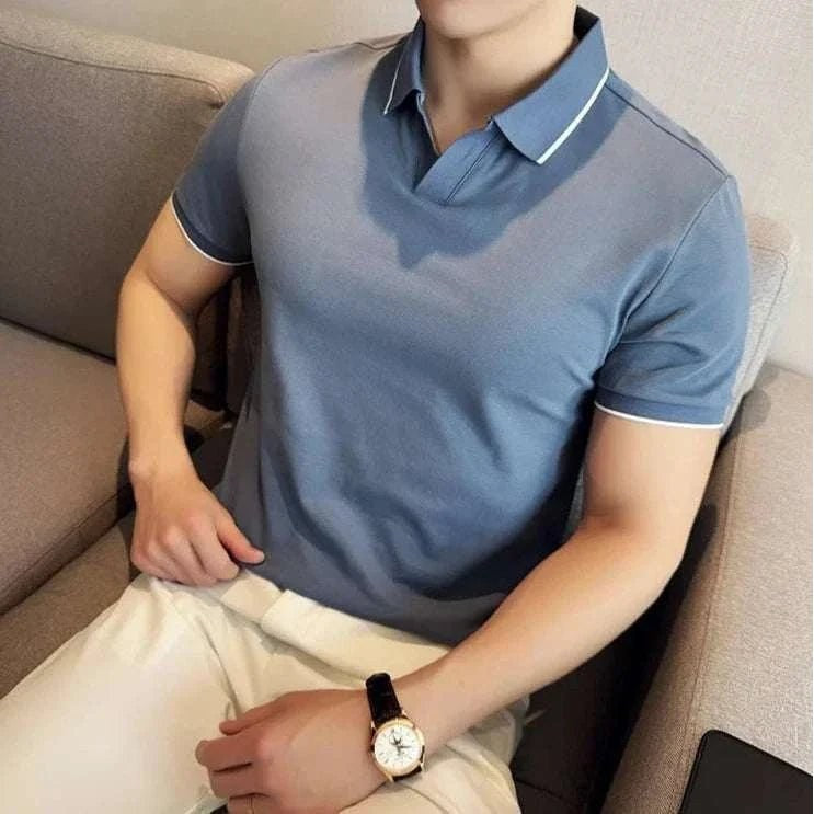 British slim-fit summer polo shirt