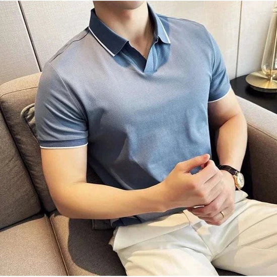 British slim-fit summer polo shirt