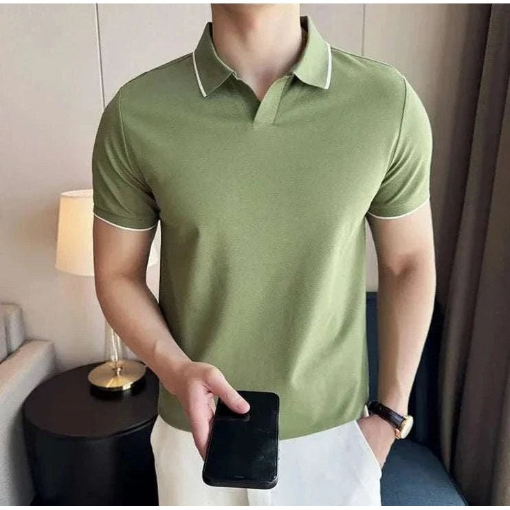 British slim-fit summer polo shirt