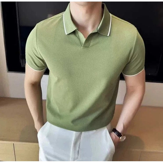 British slim-fit summer polo shirt