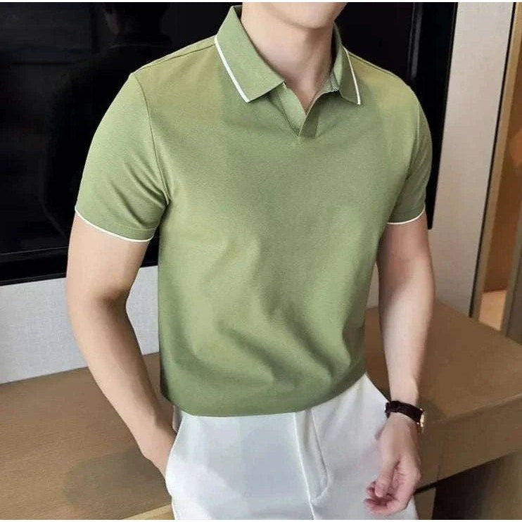 British slim-fit summer polo shirt