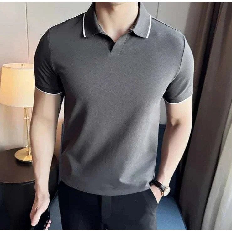 British slim-fit summer polo shirt