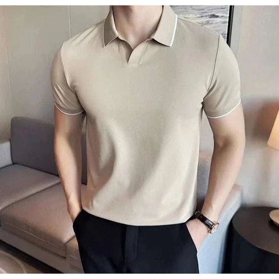 British slim-fit summer polo shirt
