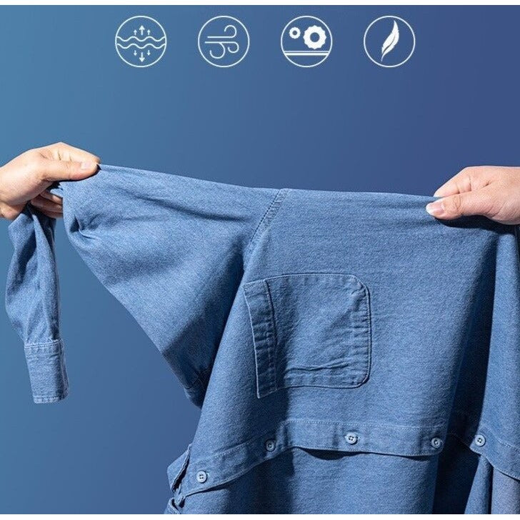 Business Casual Denim Shirt
