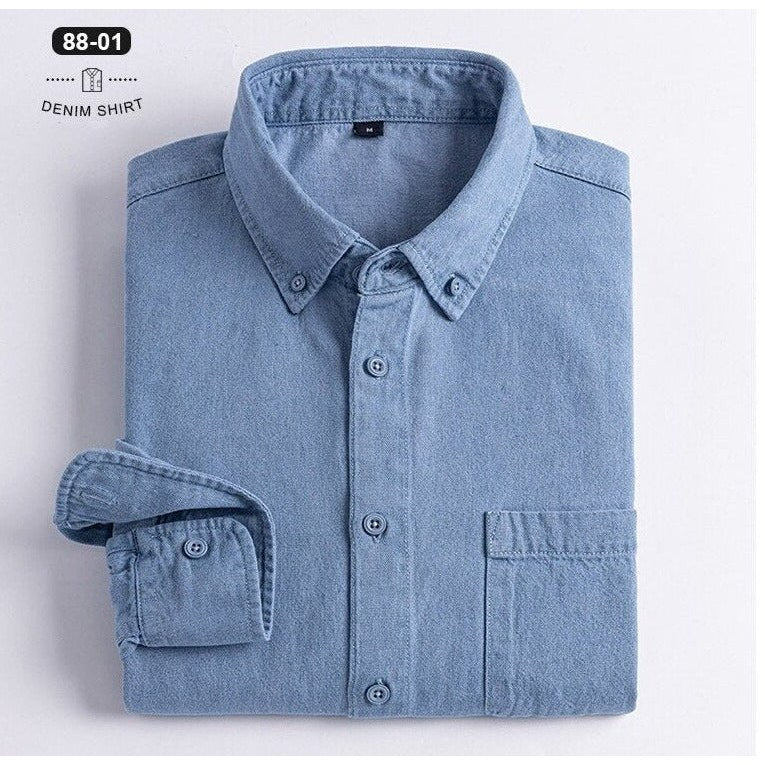 Business Casual Denim Shirt
