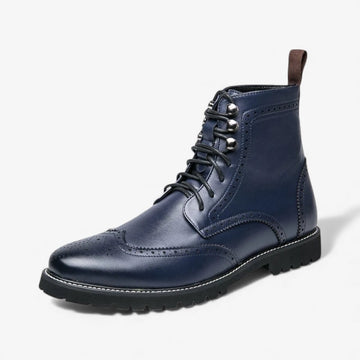 Business leather boots for winter