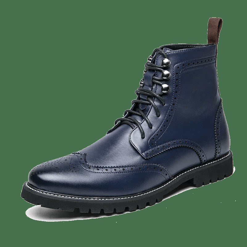 Business leather boots for winter