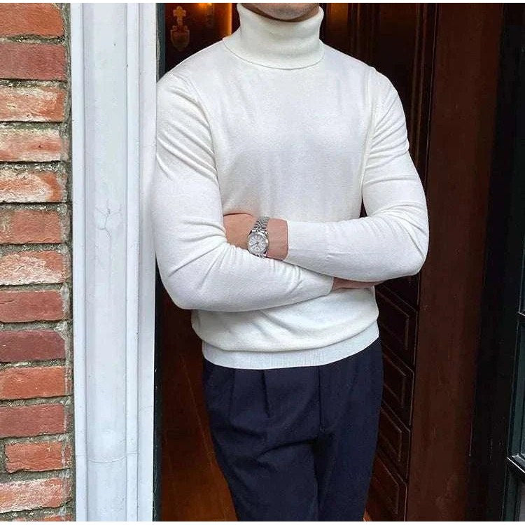 Business turtleneck sweater