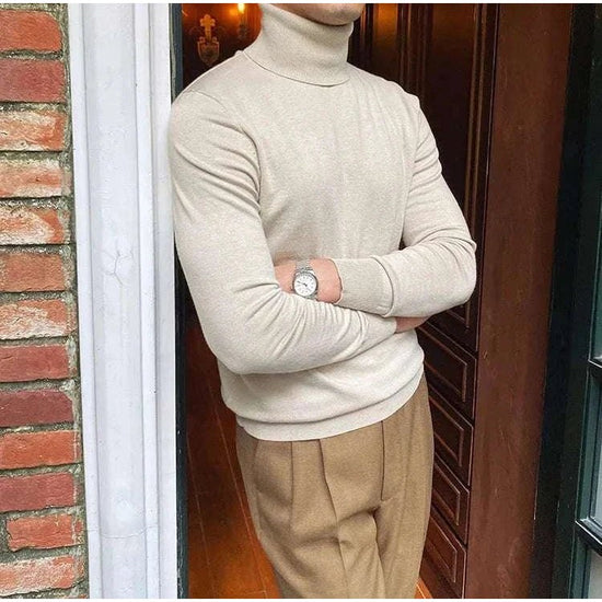 Business turtleneck sweater