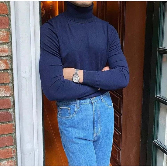 Business turtleneck sweater