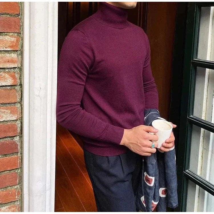 Business turtleneck sweater