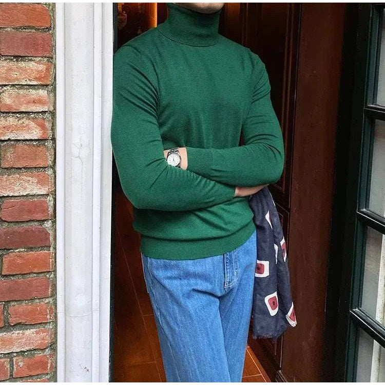 Business turtleneck sweater