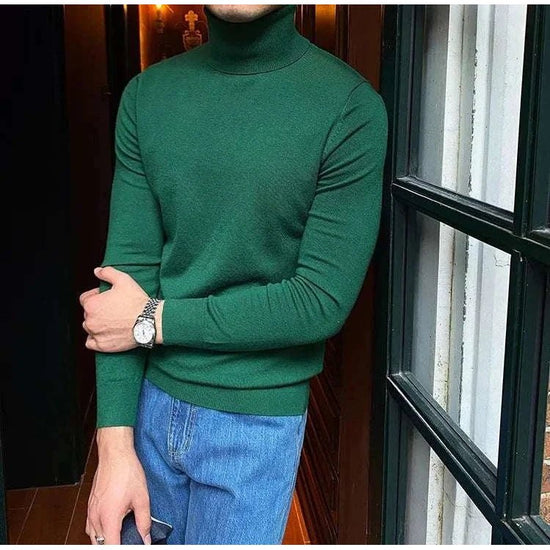 Business turtleneck sweater