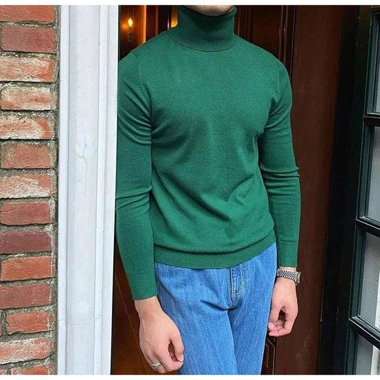 Business turtleneck sweater