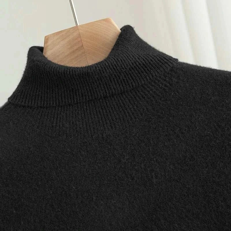 Business wool turtleneck sweater