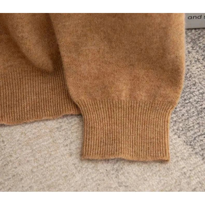 Business wool turtleneck sweater