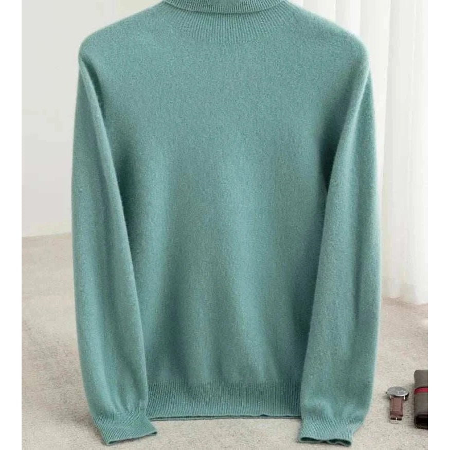 Business wool turtleneck sweater