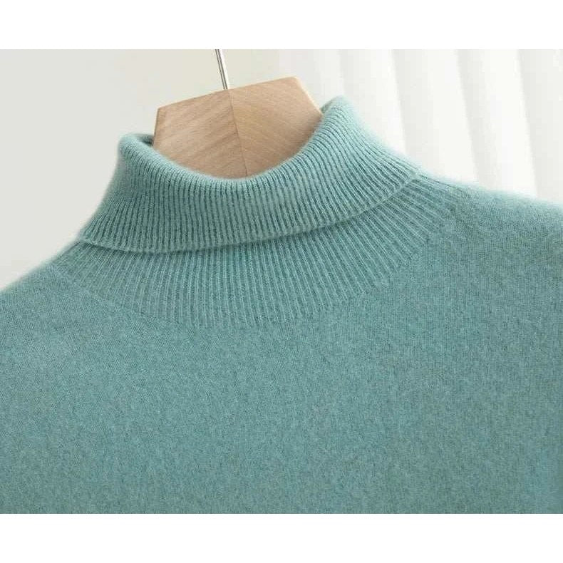 Business wool turtleneck sweater
